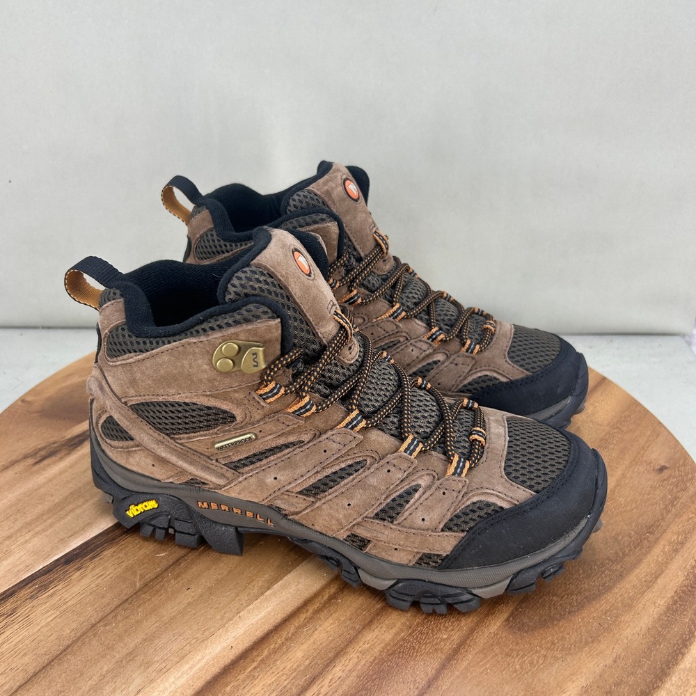 Merrell Moab 2 Mid Waterproof Mens Hiking Boots Brown J06051 Size 7